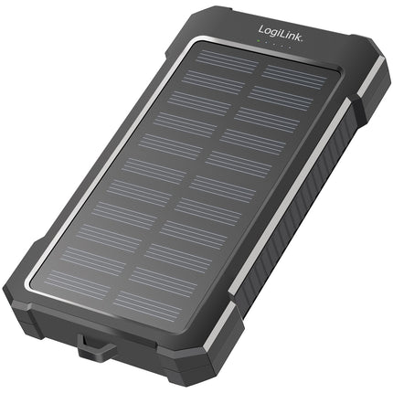 Solar Powerbank 10,000mAh 2xUSB-A + USB-C in/out 12W