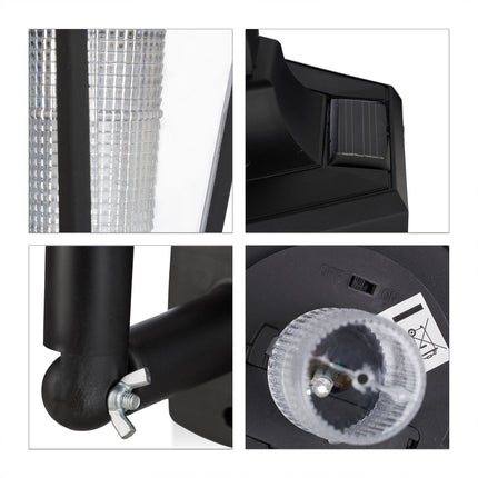Solar-Wandleuchtenset, 2 Stück