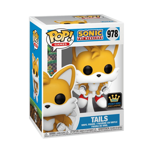 Figurine Funko Pop! en vinyle Sonic Tails - Édition Flocked Chase