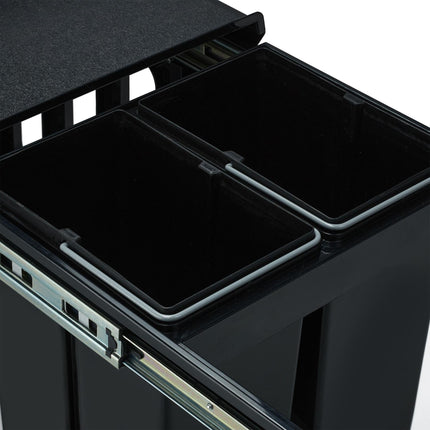 Tri à la source avec 3 poubelles