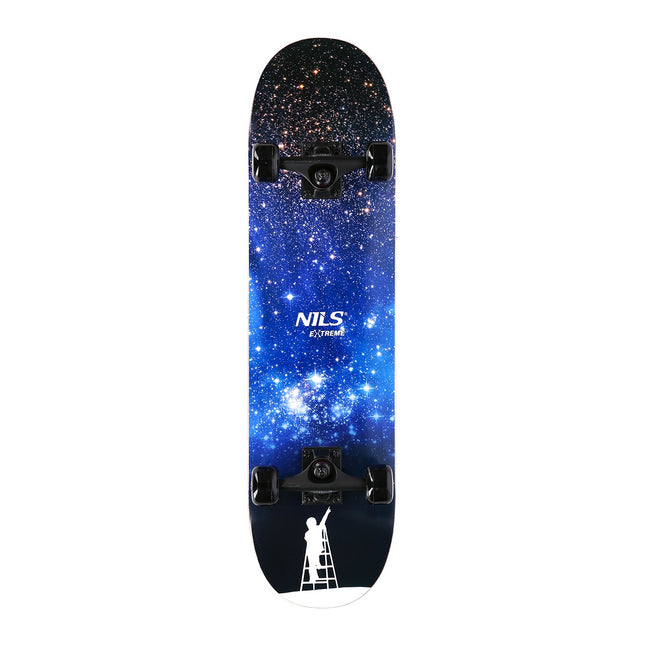 Skateboard Space Star, planche de 31 pouces, double kick