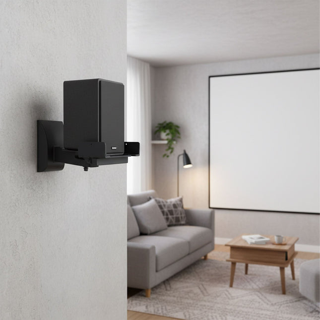 Support mural pour haut-parleur, fixations universelles, paire