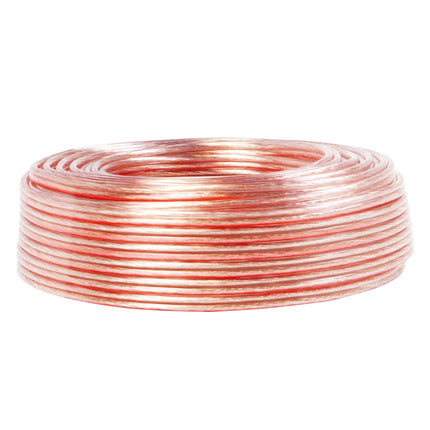 Speaker cable 2x1.5 25m Transparent