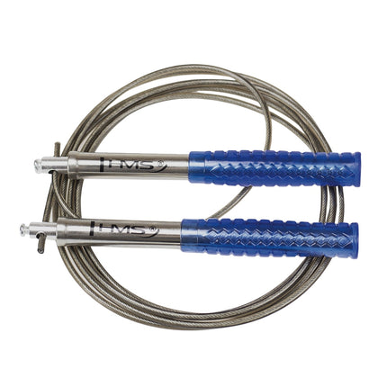 Corde à sauter rapide, réglable, bleue