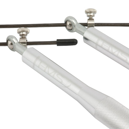 Corde à sauter rapide, argentée - Réglable, légère