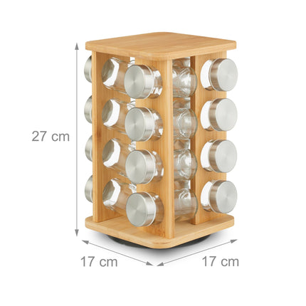 Gewürzkarussell mit 16 Gläsern