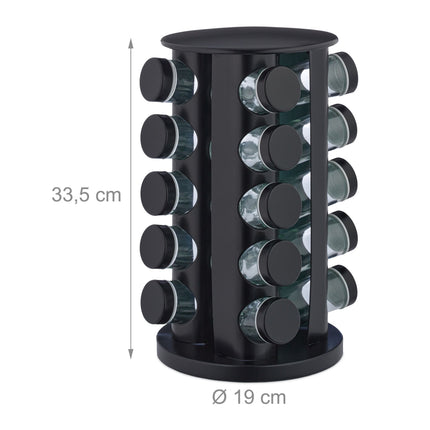 Gewürzkarussell mit 20 Gläsern