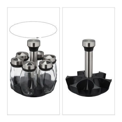 Carrousel à épices avec 6 verres
