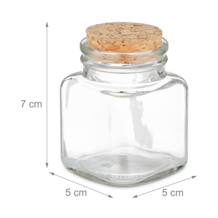 Spice jars in sets of 20 with cork lids