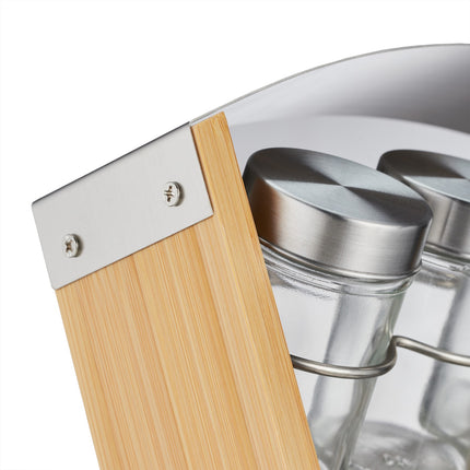 Étagère à épices avec 16 verres
