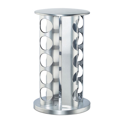 Étagère à épices avec 20 pots en verre