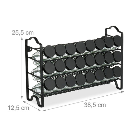 Étagère à épices avec 24 verres