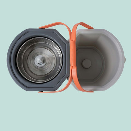 Ensemble balai à franges essoreur avec seau, 2 compartiments, capacité de 7,5 L