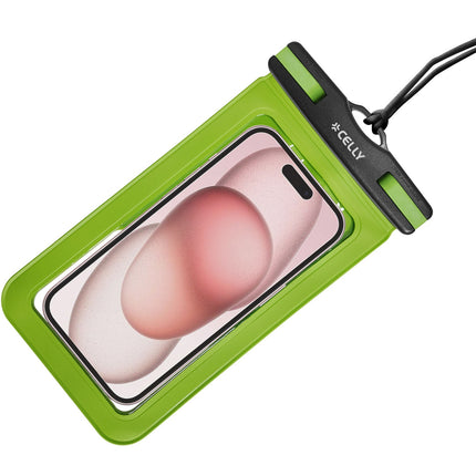 Splashbag Wasserdichte Tasche IP68 max. 6,9" Grün