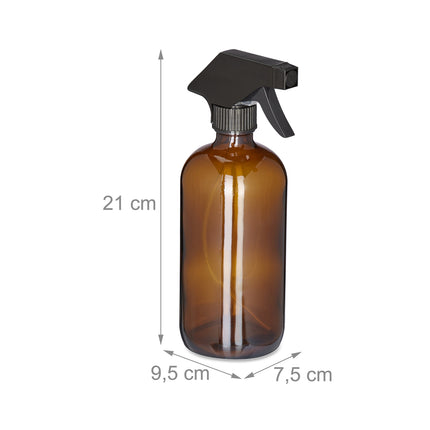 Flacon pulvérisateur en verre 500 ml Lot de 8