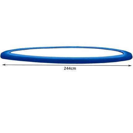 Federabdeckung für ein 244 cm Trampolin - blau