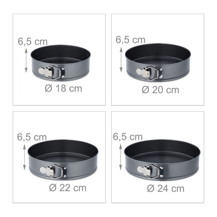 Springform-Set 4-teilig rund