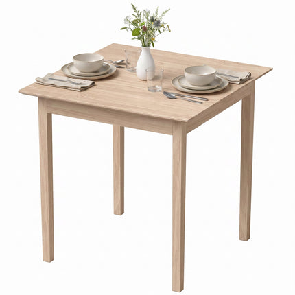 Table de salle à manger carrée, en pin naturel, 75 x 75 x 76 cm