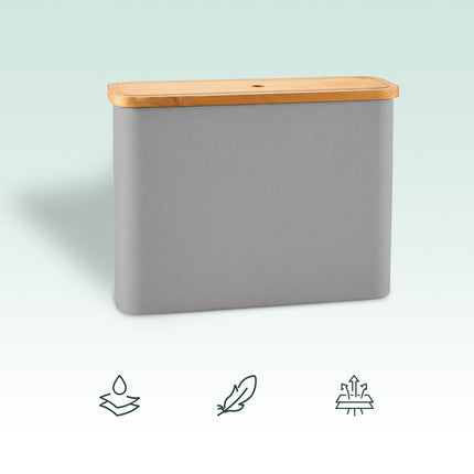 Porte-rouleau de papier toilette carré en tissu, peut contenir 12 rouleaux