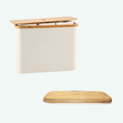 Porte-rouleau de papier toilette carré en tissu, peut contenir 12 rouleaux