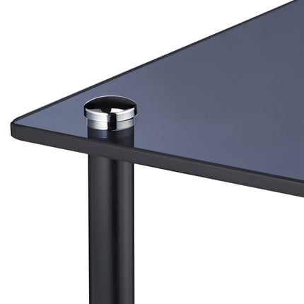 Table d'appoint carrée en verre