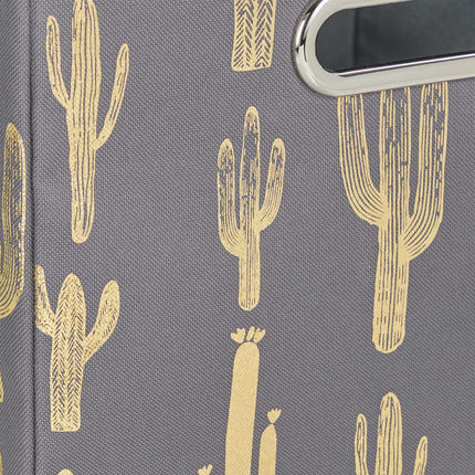 Boîte carrée pliable avec motif cactus