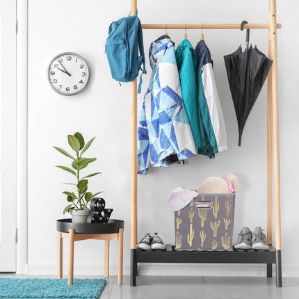 Boîte carrée pliable avec motif cactus