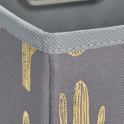 Boîte carrée pliable avec motif cactus