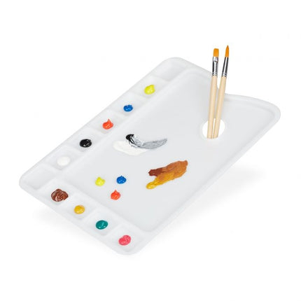 Quadratische Mischpalette aus Kunststoff