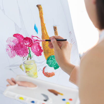 Quadratische Mischpalette aus Kunststoff