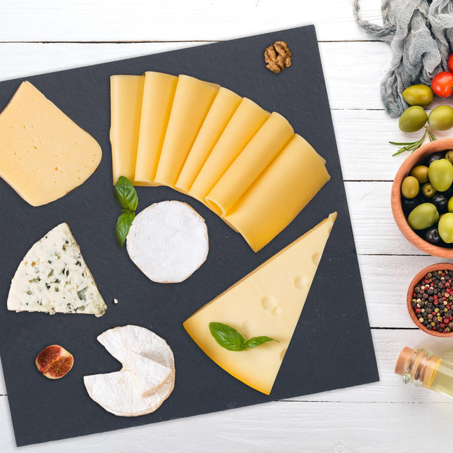 Quadratische Schieferplatten 6er Set