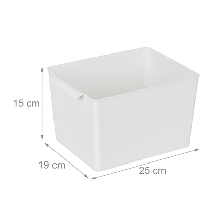 Boîte de rangement carrée en lot de 4