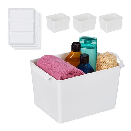 Boîte de rangement carrée en lot de 4