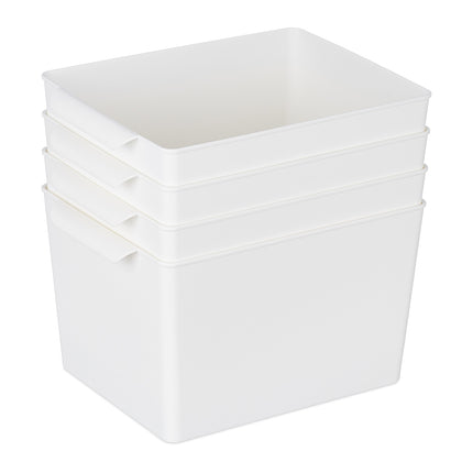 Boîte de rangement carrée en lot de 4