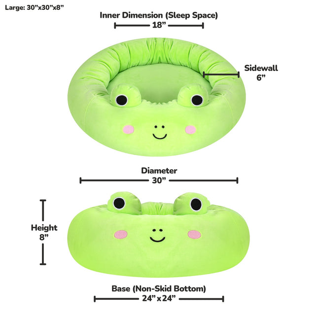 Squishmallows Lit pour animal domestique Wendy la grenouille, 75 cm
