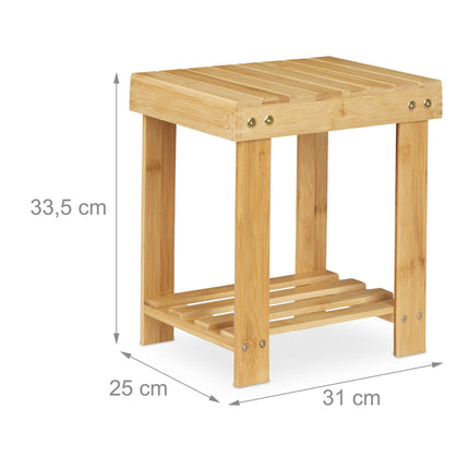 Tabouret stable en bambou