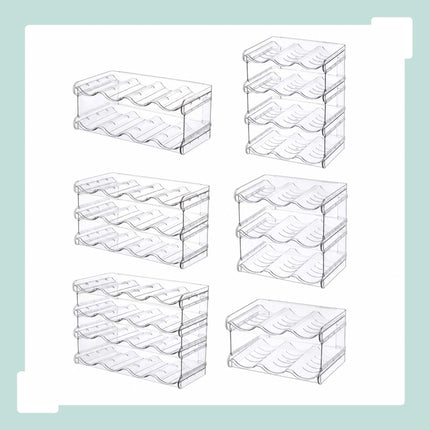 Stackable Bottle Rack – Modular, Expandable, Transparent