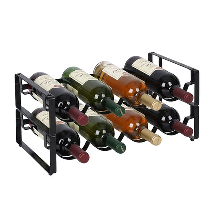 Casier à vin empilable en fer - Peut contenir plusieurs bouteilles