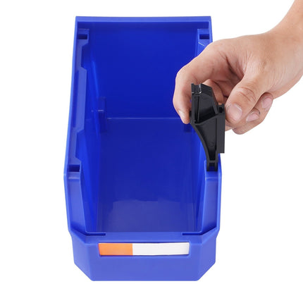 Stackable Plastic Storage Bins, 11 x 5 x 5 in, 12-Pack