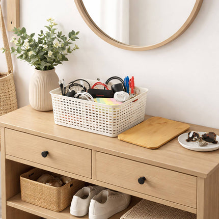 Ensemble de boîtes de rangement empilables avec couvercle en bambou