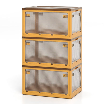 Boîtes de rangement empilables avec couvercles et roulettes, capacité de 292 L