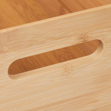 Stackable bamboo storage box