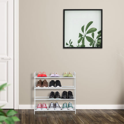 Stapelbares Schuhregal mit 4 Böden