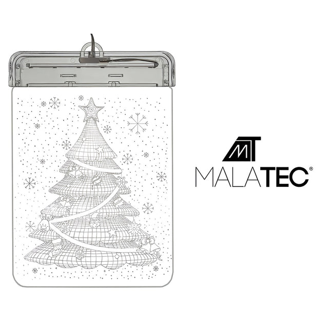 Vitrail LED 3D - Sapin de Noël