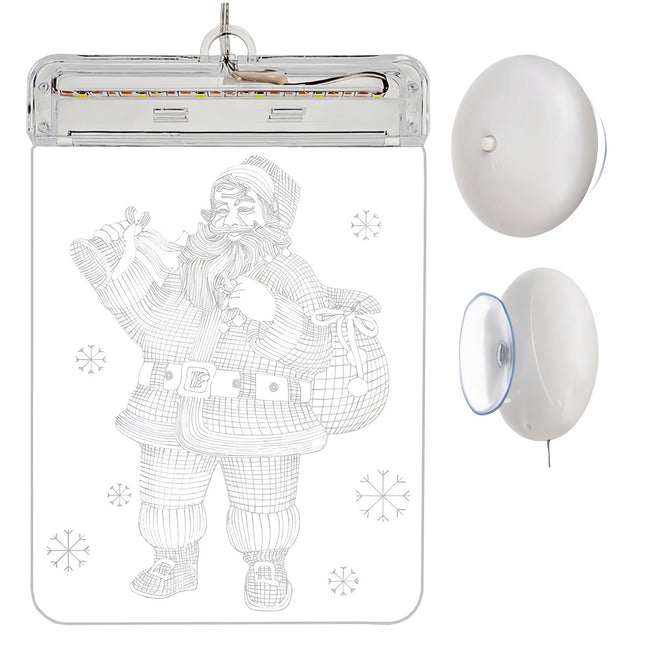 Vitrail LED 3D - Père Noël