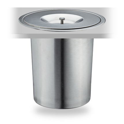 Poubelle en acier inoxydable 8L