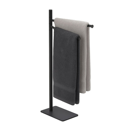 Porte-serviettes autoportant en acier inoxydable, 2 bras