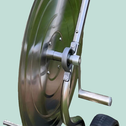 Chariot porte-tuyau d'arrosage en acier inoxydable, capacité de 200 m