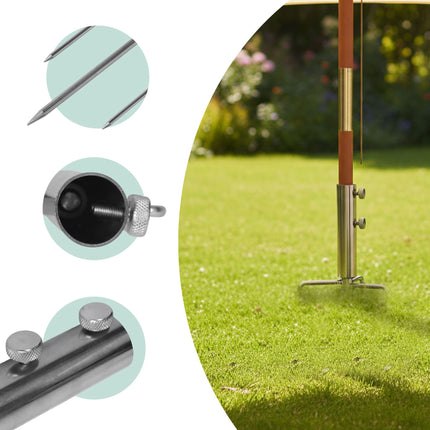Support de piquet de parasol en acier inoxydable, 22-25 mm