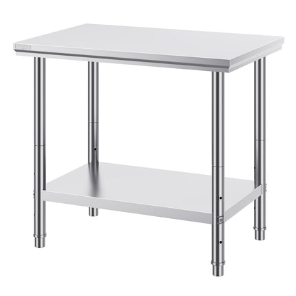 Stainless Steel Prep Table 35 x 24 in, 700 lb Capacity